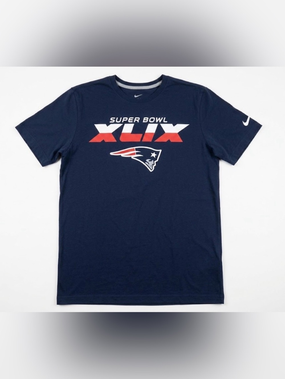 Nike New England Patriots Super Bowl XLIX T-Shirt Mens Large NFL Graphic Champs